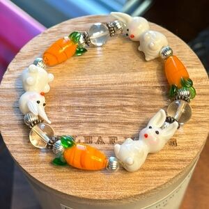 Easter Bunnies & Carrots Bracelet